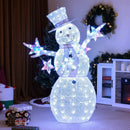5 ft Pre-Lit Christmas Snowman with Stars by LJGDeals