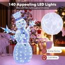 5 ft Pre-Lit Christmas Snowman with Stars by LJGDeals