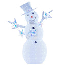 5 ft Pre-Lit Christmas Snowman with Stars by LJGDeals