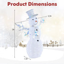 5 ft Pre-Lit Christmas Snowman with Stars by DirectDeals