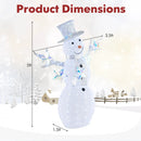 5 ft Pre-Lit Christmas Snowman with Stars by LJGDeals