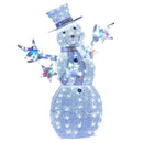 5 ft Pre-Lit Christmas Snowman with Stars by LJGDeals