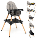 5-in-1 Baby Wooden Convertible High Chair by LJGDeals