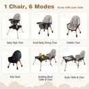 5-in-1 Baby Wooden Convertible High Chair by LJGDeals