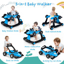 5-in-1 Baby Walker with Adjustable Height and Speed for Boys Girls 6-18 Months by LJGDeals