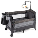 5-in-1 Bedside Bassinet with Diaper Changer and Mattress-Gray by LJGDeals