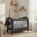 5-in-1 Bedside Bassinet with Diaper Changer and Mattress-Gray by LJGDeals