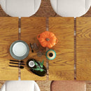 5-in-1 Complete Dining Room Set: Extendable Table 4 Chairs Electric Fireplace Media Console & Bamboo Sideboard by LJGDeals