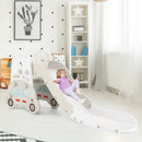 5 in 1 Convertible Toddler Slide Set Kids Art Easel with Stool and Book Rack by LJGDeals