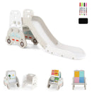 5 in 1 Convertible Toddler Slide Set Kids Art Easel with Stool and Book Rack by LJGDeals