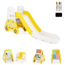 5 in 1 Convertible Toddler Slide Set Kids Art Easel with Stool and Book Rack by LJGDeals