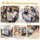 5-in-1 Portable Baby Pack and Play with Music Box