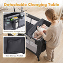 5-in-1 Portable Baby Pack and Play with Music Box