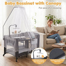 5-in-1 Portable Baby Pack and Play with Music Box
