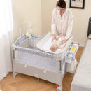 5-in-1 Portable Pack and Play with Diaper Changing Table by LJGDeals