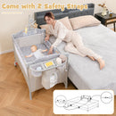5-in-1 Portable Pack and Play with Diaper Changing Table
