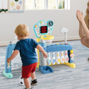 5 in 1 Toddler Sports Toy with Adjustable Basketball Hoop for Baby Boys Girls 18 Months+ by DirectDeals