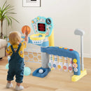 5 in 1 Toddler Sports Toy with Adjustable Basketball Hoop for Baby Boys Girls 18 Months+ by LJGDeals