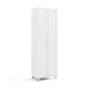 73.5 Inch Freestanding Double Door Tall Versatile Storage Organizer-White by LJGDeals