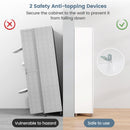 73.5 Inch Freestanding Double Door Tall Versatile Storage Organizer-White
