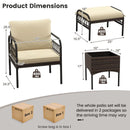 5 Piece Patio Conversation Set with Ottomans and Coffee Table by DirectDeals