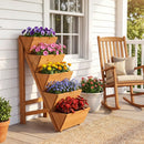 5-tier Vertical Raised Garden Bed Wood Elevated Planter Box with Legs by LJGDeals
