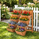 5-tier Vertical Raised Garden Bed Wood Elevated Planter Box with Legs by LJGDeals