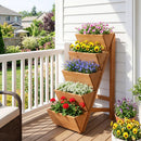 5-tier Vertical Raised Garden Bed Wood Elevated Planter Box with Legs by LJGDeals