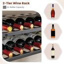 5-tier Wine Rack Table with Glasses Holder by LJGDeals