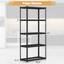 5-Tier Metal Shelving Unit with Anti-slip Foot Pad Height Adjustable Shelves for Garage-M by LJGDeals