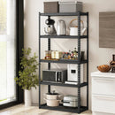 5-Tier Metal Shelving Unit with Anti-slip Foot Pad Height Adjustable Shelves for Garage-M by LJGDeals