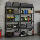 5-Tier Metal Shelving Unit with Anti-slip Foot Pad Height Adjustable Shelves for Garage-M by LJGDeals
