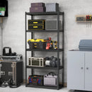 5-Tier Metal Shelving Unit with Anti-slip Foot Pad Height Adjustable Shelves for Garage-M by LJGDeals