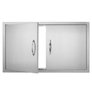 BBQ Access Door, 36W x 21H Inch Stainless Steel Outdoor Kitchen Door by HouseOfZazla