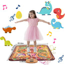 Dinosaur Dance Mat for Kids Aged 3-6 Electronic Music Dance Pad with 7 Gaming Modes Built-in Music Adjustable Volume Optimal Gift for Boys Girls