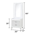 Abigale - Nightstand Top Mirror With LED Lighting (Only Mirror Top) - White by HouseOfZazla