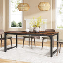 Rectangular Kitchen & Dining Room Table - Brown / Black by HouseOfZazla
