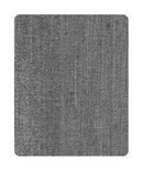 16"W Moderne Flush Mount Conversion Kit Granite Gray Burlap Hardback Drum Lampshade by LampsUSA