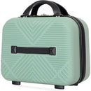 2Piece Luggage Sets ABS Lightweight Suitcase, Spinner Wheels, (20/14) OLIVE GREEN