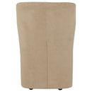 Jaelynn Upholstered Parsons Dining Side Chair Tan (Set of 2)