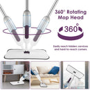 Spray Mop With 3 Machine Washable Microfiber Pads 12OZ Refillable Water Bottle Wet Dry Use Microfiber Mop For Hardwood Ceramic Tiles Laminate Floor Cl