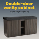 Galan 60" Smoked Oak Bathroom Vanity by HouseOfZazla