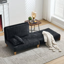 Mid Century Modern Foldable Sofa Bed, 3 In 1 Convertible Sleeper With 3 Pillows by HouseOfZazla