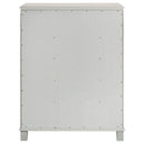 Olivia 5-drawer Bedroom Chest of Drawers Pearl White