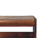 Solid Wood Bench With Upholstered Sea by HouseOfZazla
