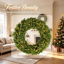48in Pre-Lit Norwegian Spruce Christmas Wreath