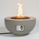 Outdoor Round Propane Fire Pit Table 28-inch, 40,000 BTU by HouseOfZazla
