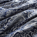 12 Piece Comforter Set with Cotton Bed Sheets Navy Cal King