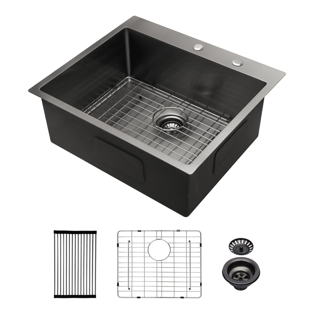 Topmount Kitchen Sink 16 Gauge, Single Bowl