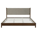 Modern King Bed Frame Set with 2 Nightstands